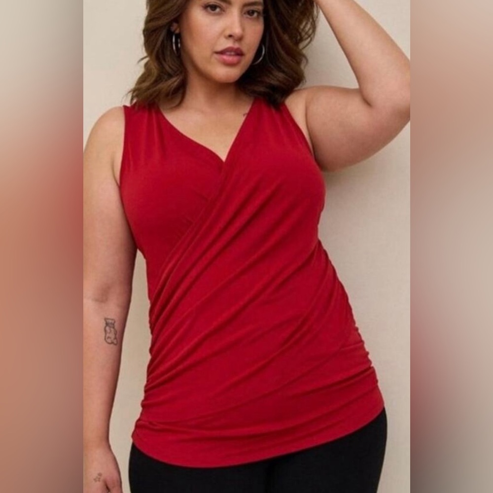 Torrid foxy knit surplice tank